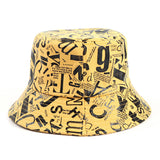 Bucket Hat Fishing Cap Cotton Print Fisherman Hat Bucket Hat Female Printing Sunshade Bucket Hat