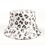 Bucket Hat Fishing Cap Cotton Print Fisherman Hat Vintage Leopard Print Bucket Hat Printing