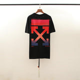 Off White T Shirt Gradient Arrow Men'S And Women'S High Street Tshirt Men'S Casual Owt