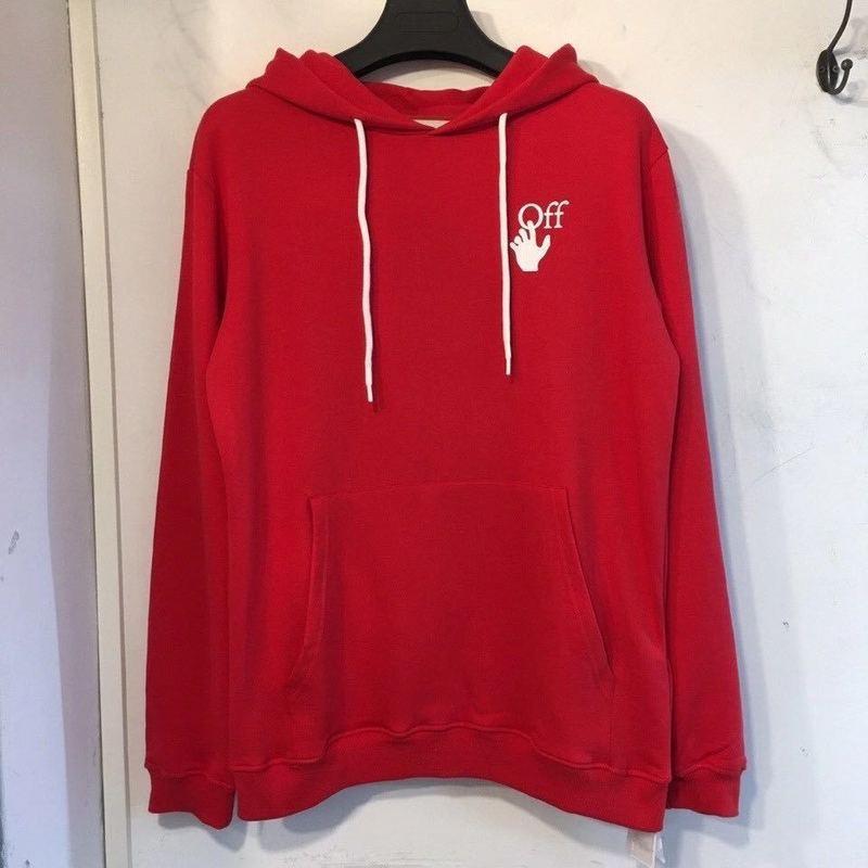 Off White Autumn And Winter Arrow Print Pullover Male And Female Couples Wear Hoodie Sweater Owt