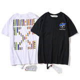 Off White T Shirt Rainbow Arrow Short Sleeve Men Plus Size Casual Men'S Clothing Owt