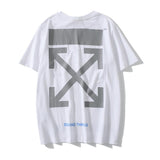 Off White T Shirt Off Ow Head Print Cotton Men'S Short Sleeve Casual Women'S Tshirt Owt