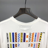 Off White T Shirt Rainbow Arrow Short Sleeve Men Plus Size Casual Men'S Clothing Owt