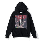 Off White Hoodie With Arrow Print Autumn And Winter Printing Sweater Ow Men'S Women'S Hoodie Thin Large Size Casual Owt