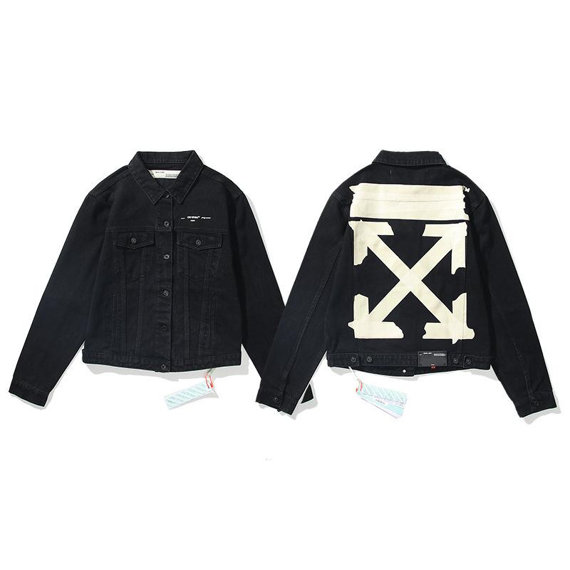 Off White Jacket Loose Denim Shirt Men'S And Women'S Jacket Jacket Casual Top Owt