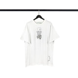 Off White T Shirt Ow Head Print Tee Men'S And Women'S Short Sleeve Tshirt Owt