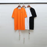 Off White T Shirt Ow Arrow Print Pure Cotton Loose Short Sleeve Owt