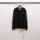 Off White Sweatshirt Men'S And Women'S Round Neck Large Size Casual Owt