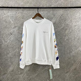 Off White Sweatshirt Oil Painting Arrow Round Neck Sweater Male And Female Large Size Casual Sweatshirts Owt