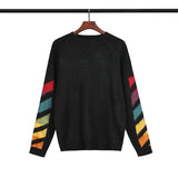 Off White Sweater Ow Knitted Color Arrow Men And Women Couple Sweater Plus Size Casual Owt