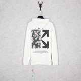 Off White Hoodie With Arrow Print Ow Autumn And Winter Loose Stitching Arrow Hooded Sweater Men And Women Couple Long Sleeve Owt
