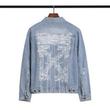 Off White Jacket Autumn Ow Denim Jacket Coat Owt