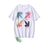Off White T Shirt Ow Round Neck Short Sleeve Men'S And Women'S Tshirt Casual Able Owt