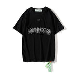 Off White T Shirt Ow Round Neck Short Sleeve Men'S And Women'S Tshirt Casual Able Owt