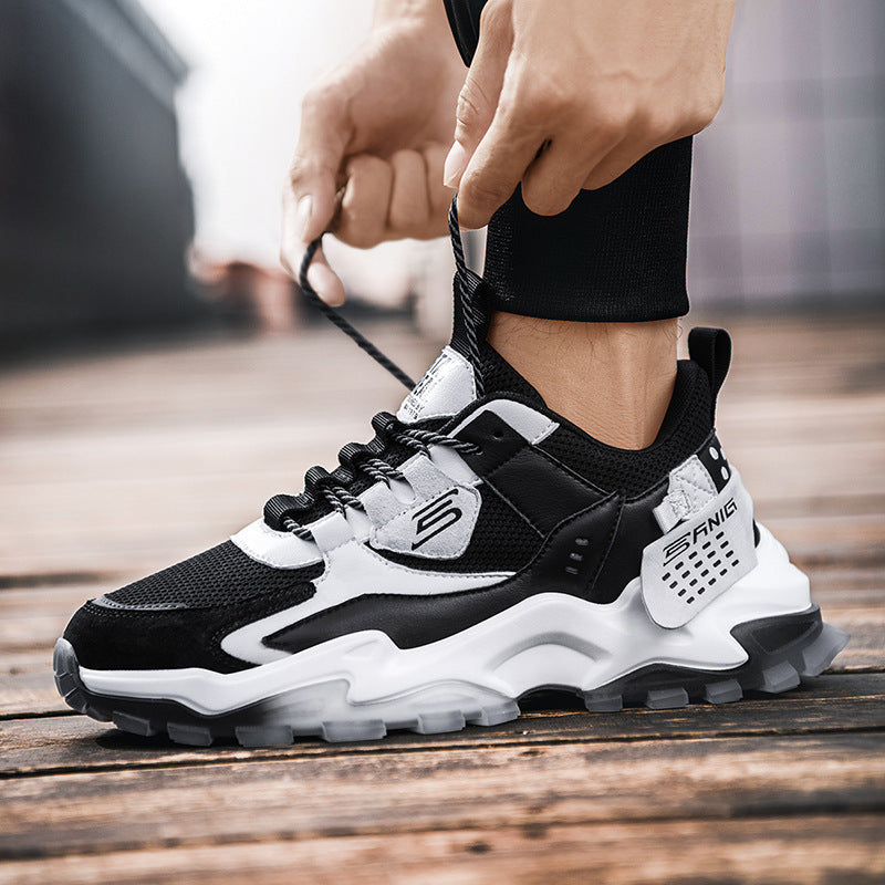 Men Sneakers Men Walking Shoes For Jogging Breathable Lightweight Shoes Autumn Trendy Sports Color Matching Personality Leisure Cold