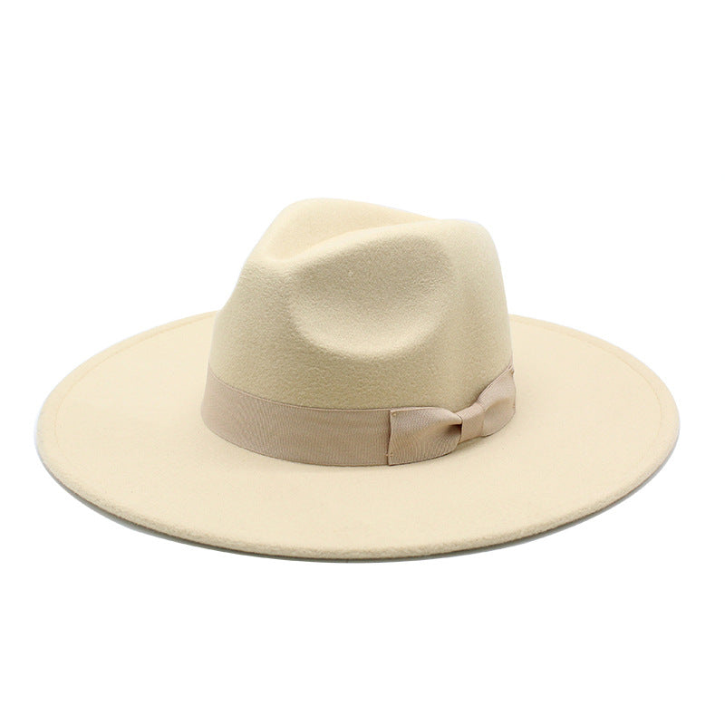 Beth Dutton Hat Autumn and Winter Woolen Large Brim Jazz Top Hat Men's and Women's Fashion Casual