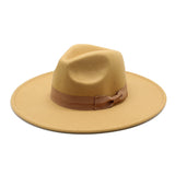 Beth Dutton Hat Autumn and Winter Woolen Large Brim Jazz Top Hat Men's and Women's Fashion Casual