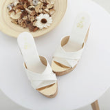 Platform Heels for Women Summer Peep Toe High Heel Slippers Sexy Beach Shoes