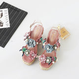 Platform Heels for Women Summer Bohemian High Heel Open Toe Sandals