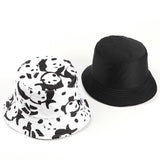 Bucket Hat Fishing Cap Cotton Print Fisherman Hat Casual Milk Sunscreen Sun-Proof Basin Hat