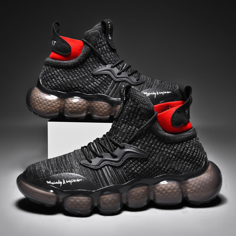 Men Sneakers Men Walking Shoes for Jogging Breathable Lightweight Shoes Fall/Winter High-Top Casual Breathable Shoes