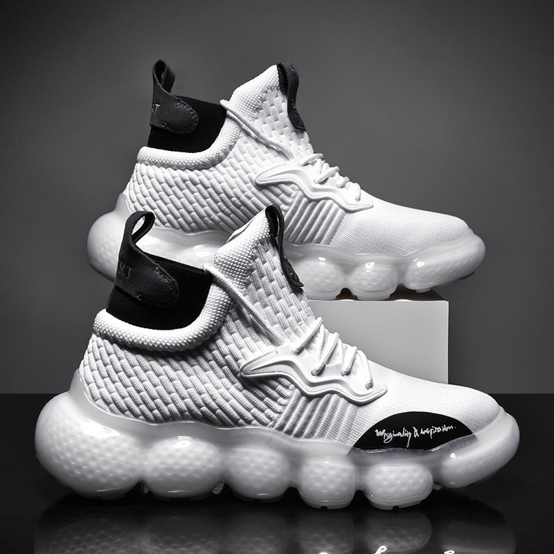 Men Sneakers Men Walking Shoes for Jogging Breathable Lightweight Shoes Fall/Winter High-Top Casual Breathable Shoes