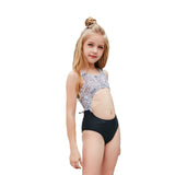 Children Swimsuit Leopard Point Stitching Sexy Children's Swimsuit Women