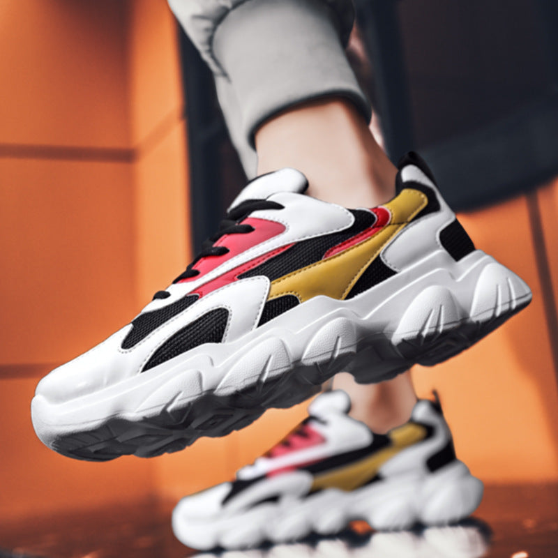 Men Sneakers Men Walking Shoes for Jogging Breathable Lightweight Shoes Sports Trendy Men's Shoes Color Blocking Fashion