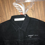 Off White Jacket Spring And Autumn Denim Printed Men'S Coat Jacket Plus Size Casual Owt