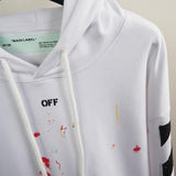 Off White Hoodie With Arrow Print Autumn And Winter Ow Arrow Pullover Hoodie Sweater Coat Top Casual Able Owt