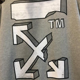 Off White Hoodie With Arrow Print Autumn And Winter Ow Printed Men'S And Women'S Pullover Hoodie Sweater Owt
