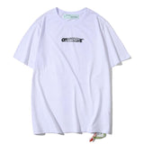 Off White T Shirt Arrow Print Short Sleeve Tshirt Casual And Comfortable Plus Size Men'S Clothing Owt