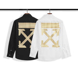 Off White T Shirt Fall Men'S Long Sleeve Shirt Ow Printed Shirt Owt