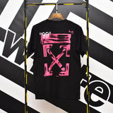 Off White T Shirt Printed Short Sleeve Tshirt Outer Plus Size Casual Men'S Clothing Owt
