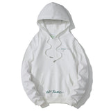 Off White Hoodie With Arrow Print Graffiti Arrow Print Pullover Hooded Ow Sweater Large Size Casual Owt
