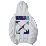 Off White Hoodie With Arrow Print Ow Hooded Sweater Youth Hoodie Men'S Casual Owt