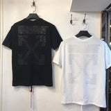 Off White T Shirt Summer Menswear Top Arrow Print Male And Female Couple Short Sleeve Tshirt Owt
