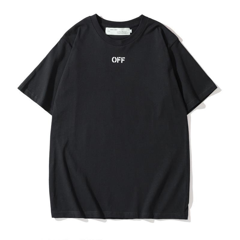 Off White T Shirt Summer Arrow Print Men'S And Women'S Casual Short Sleeve Tshirt Owt