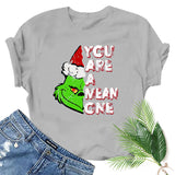 Men and Women Grinch Shirt Christmas Grinch Pattern T-shirt