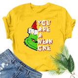 Men and Women Grinch Shirt Christmas Grinch Pattern T-shirt