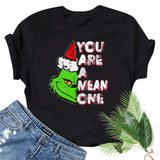 Men and Women Grinch Shirt Christmas Grinch Pattern T-shirt