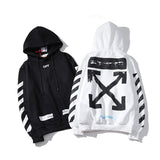 Off White Pullover Sweater Men'S And Women'S Autumn Winter Street Hoodie Owt