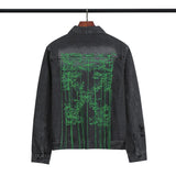 Off White Jacket Ow Letter Arrow Denim Jacket Coat Plus Size Men'S Clothing Owt