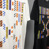 Off White T Shirt Rainbow Arrow Short Sleeve Men Plus Size Casual Men'S Clothing Owt
