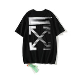 Off White T Shirt Summer Arrow Men'S Cotton Large Size Casual Short Sleeve Tshirt Owt