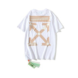 Off White T Shirt Summer Printed Men'S And Women'S Short Sleeve Tshirt Bottoming Shirt Owt
