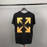 Off White T Shirt Arrow Print Casual Able For Men And Women Owt