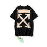 Off White T Shirt Summer Printed Men'S And Women'S Short Sleeve Tshirt Bottoming Shirt Owt