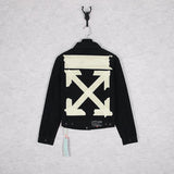 Off White Jacket Loose Denim Shirt Men'S And Women'S Jacket Jacket Casual Top Owt