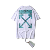 Off White T Shirt Summer Men'S And Women'S Short Sleeve Tshirt Large Size Men'S Top Owt